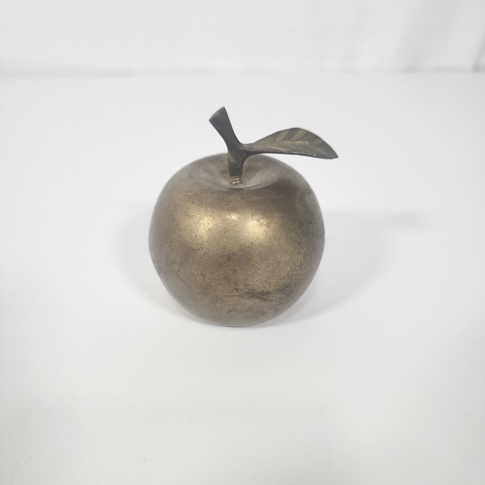 Brass Apple Bell For Teacher Desk